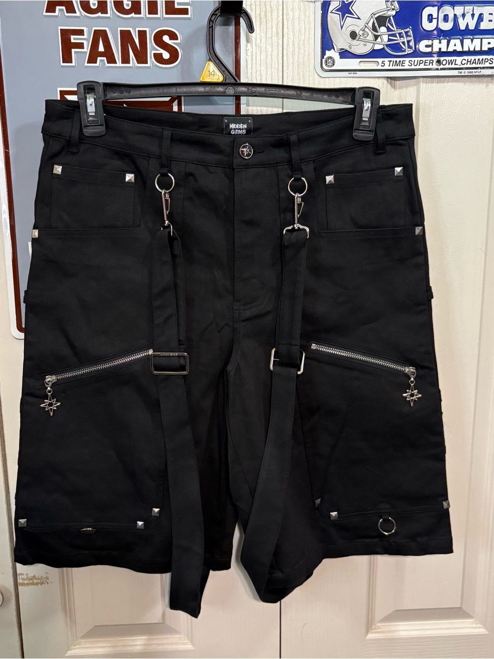 Y2K Hidden Gems Shorts with Removable Straps